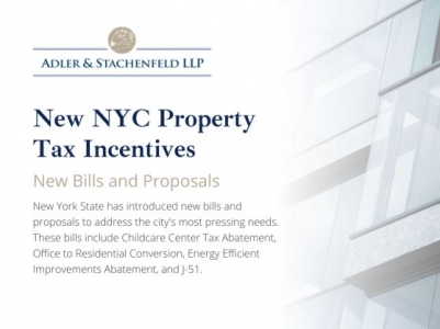 NYC Tax & Incentives Chair, YuhTyng Patka, New NYC Property Tax Incentives White Paper