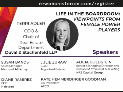 Terri Adler Speaking at the 7th Annual Real Estate Women's Forum